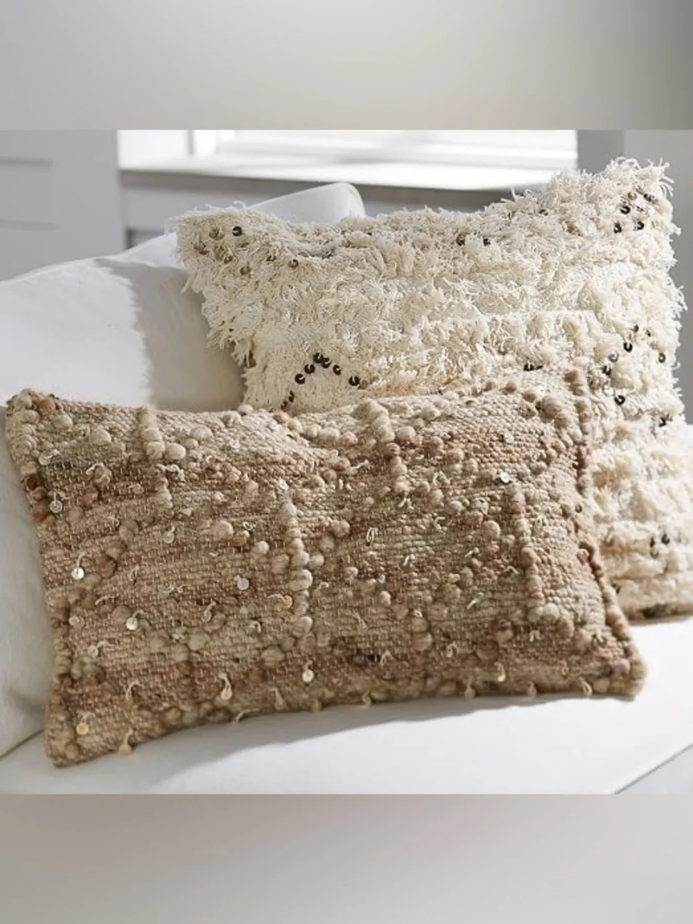 1 Pottery Barn Moroccan Wedding Blanket Handwoven LUMBAR Pillow Cover 16x26